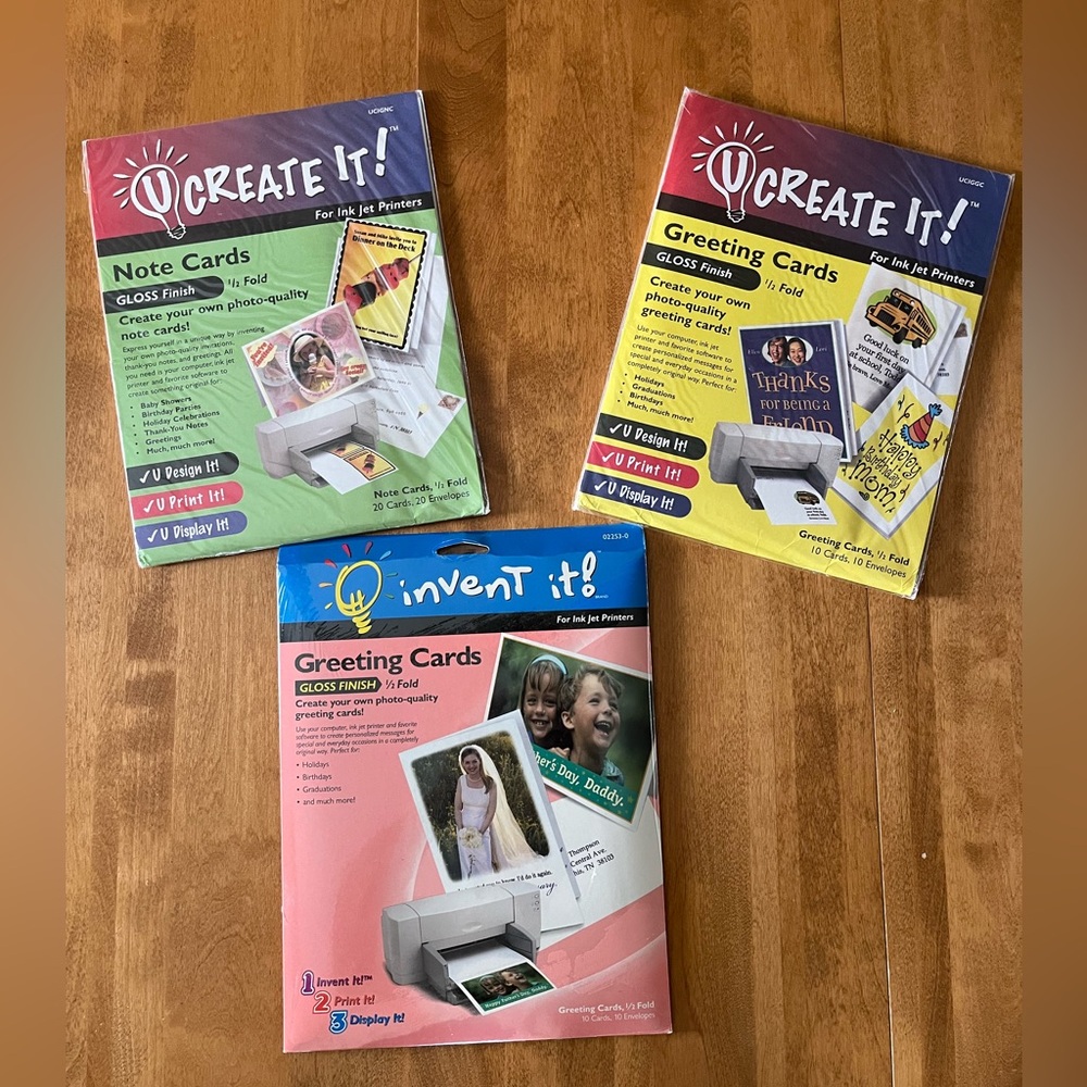Create It! and Invent It! Greeting and Note Cards With Envelopes